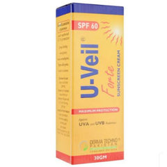 U-VEIL FORTE SUN CREAM 60 SPF 30GM U-VEIL FORTE SUN CREAM 60 SPF 30GM