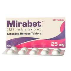MIRABET 25MG TAB 20S MIRABET 25MG TAB 20S