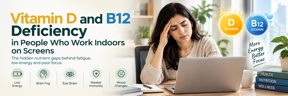Vitamin D and B12 Deficiency in People Who Work Indoors on Screens