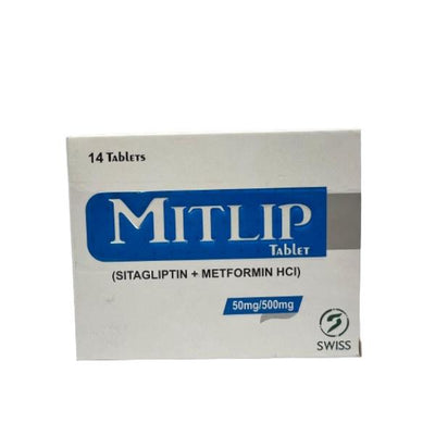 MITLIP 50/500MG  TAB 14S