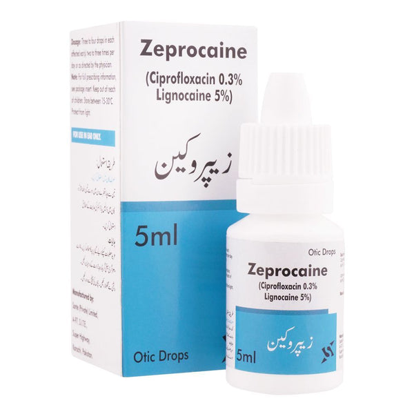 ZEPROCAINE 0.3%+0.5% EAR DROPS