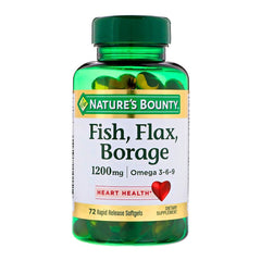 NB FISH,FLAX,BORAGE 1200MG 72S