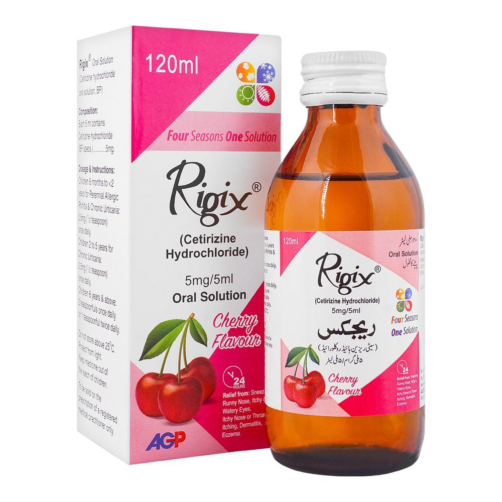 Buy RIGIX 5MG/5ML SYRUP Online in Pakistan – Dawa Healthcare