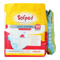 SOFPED M ADULT DIAPER 10S
