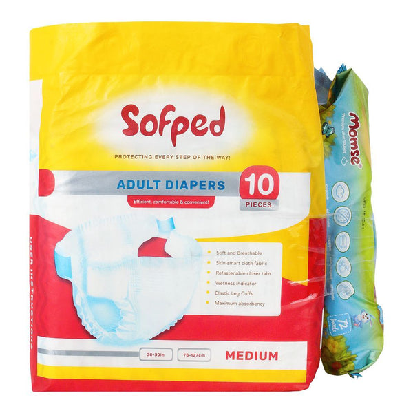 SOFPED M ADULT DIAPER 10S