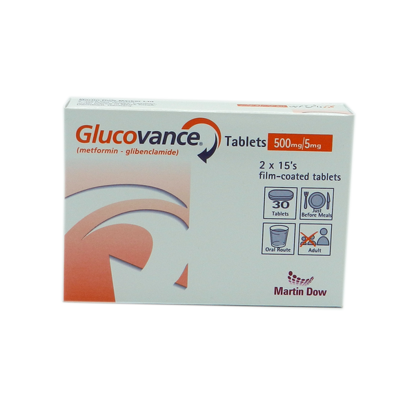 GLUCOVANCE 5MG+500MG TAB