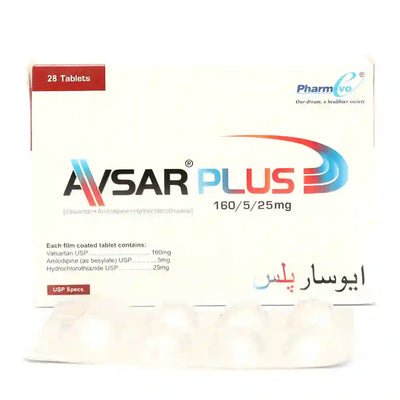 Avsar AVSAR PLUS 160/5/25MG TAB – Dawa Healthcare