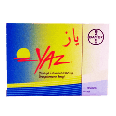 YAZ 0.02MG+3MG TAB