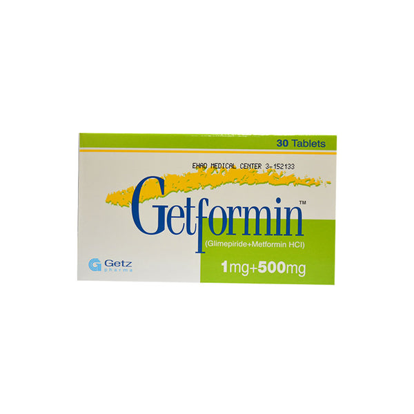 GETFORMIN 1MG+500MG TAB