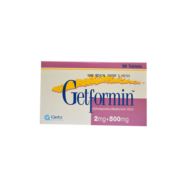 GETFORMIN 2MG+500MG TAB