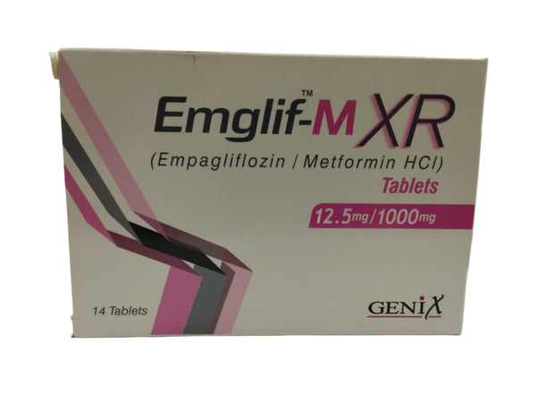 EMGLIF-M XR 12.5 MG/1000MG 14S