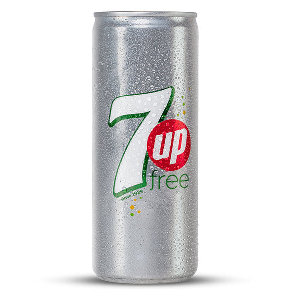 7UP CAN 250ML ZERO SUGAR