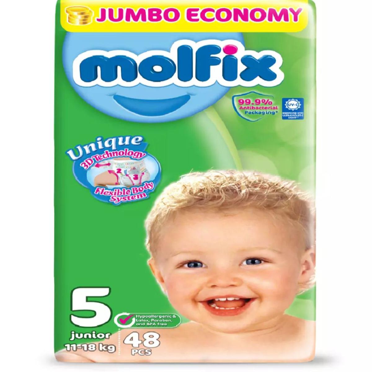 MOLFIX DIAPER  5 (48) JUNIOR(XL)
