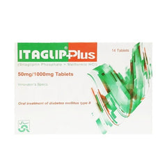 ITAGLIP PLUS 50 / 1000MG TAB 14S
