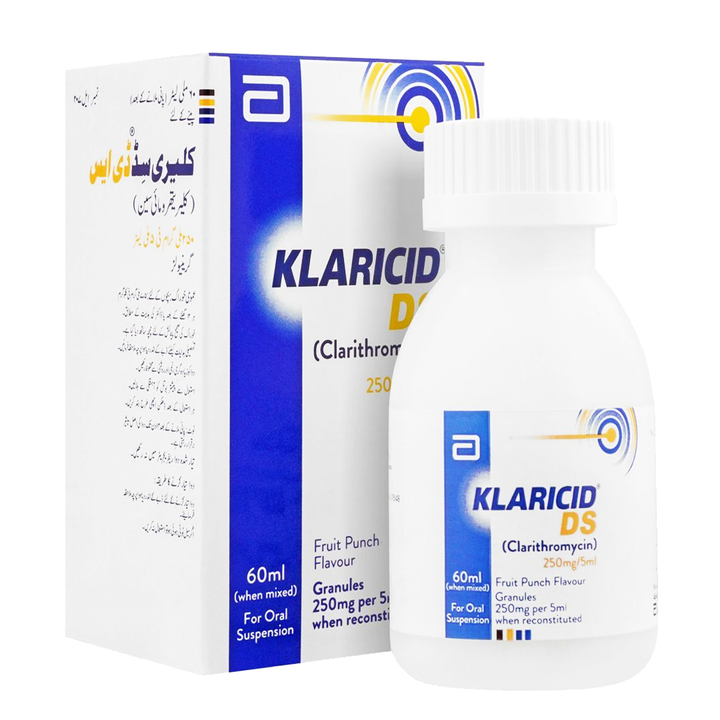 KLARICID DS 250MG/5ML SUSP 60ML – Dawa Healthcare