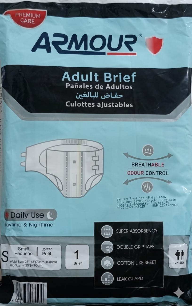 ARMOUR ADULT DAIPER BRIEF PACK SMALL