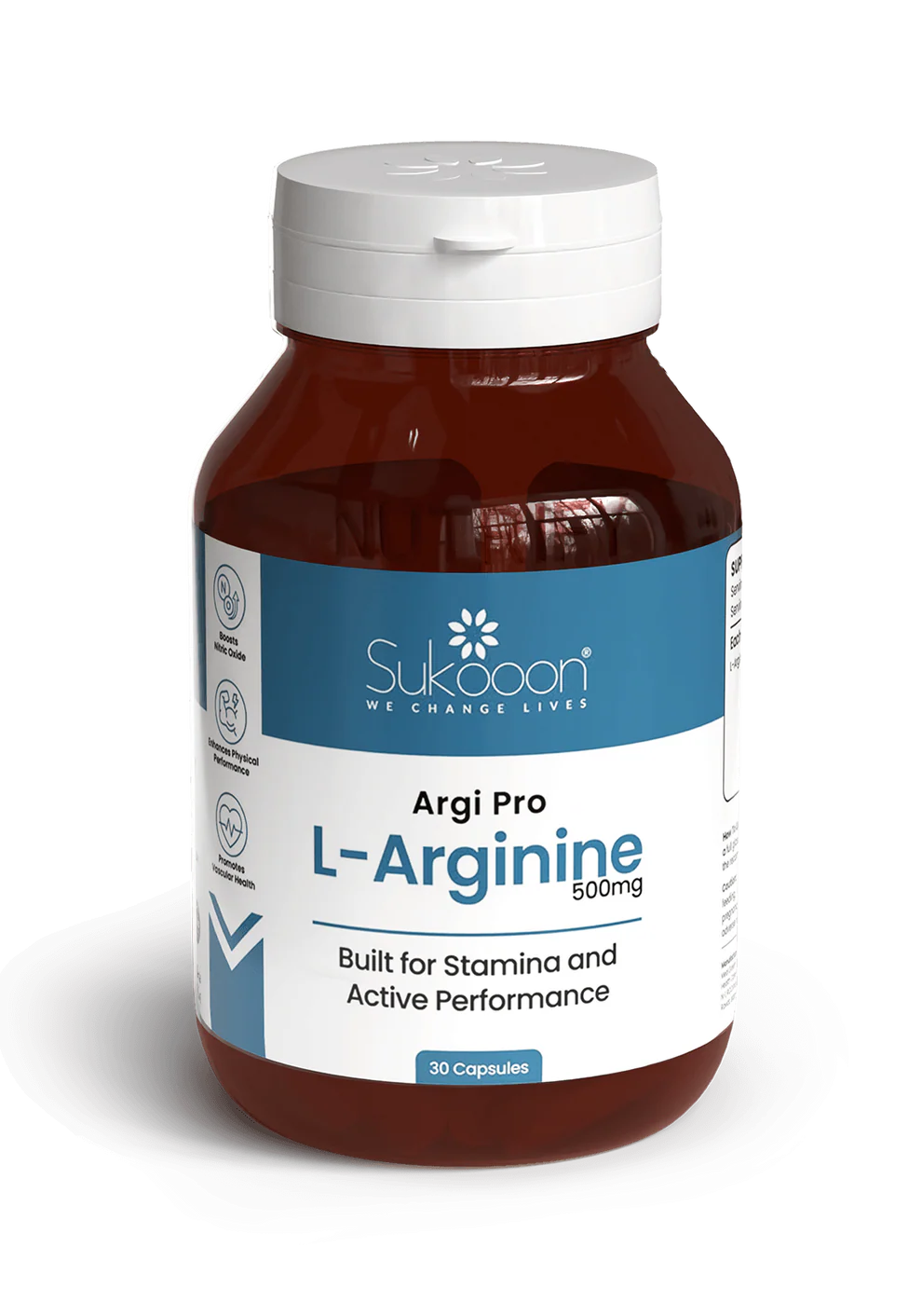 SUKOON ARGIPRO L-ARGININE 500MG CAPS 30S