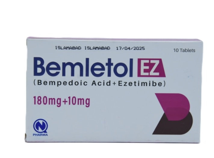 BEMLETOL EZ180MG +10MG TAB 10S