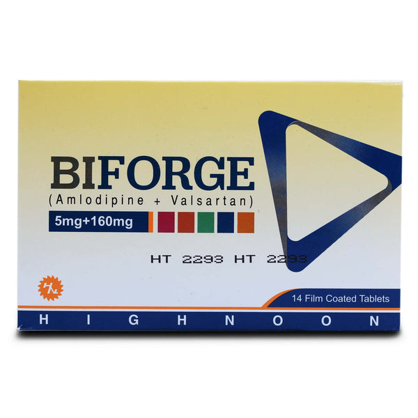 BIFORGE 5/160MG TAB 14S
