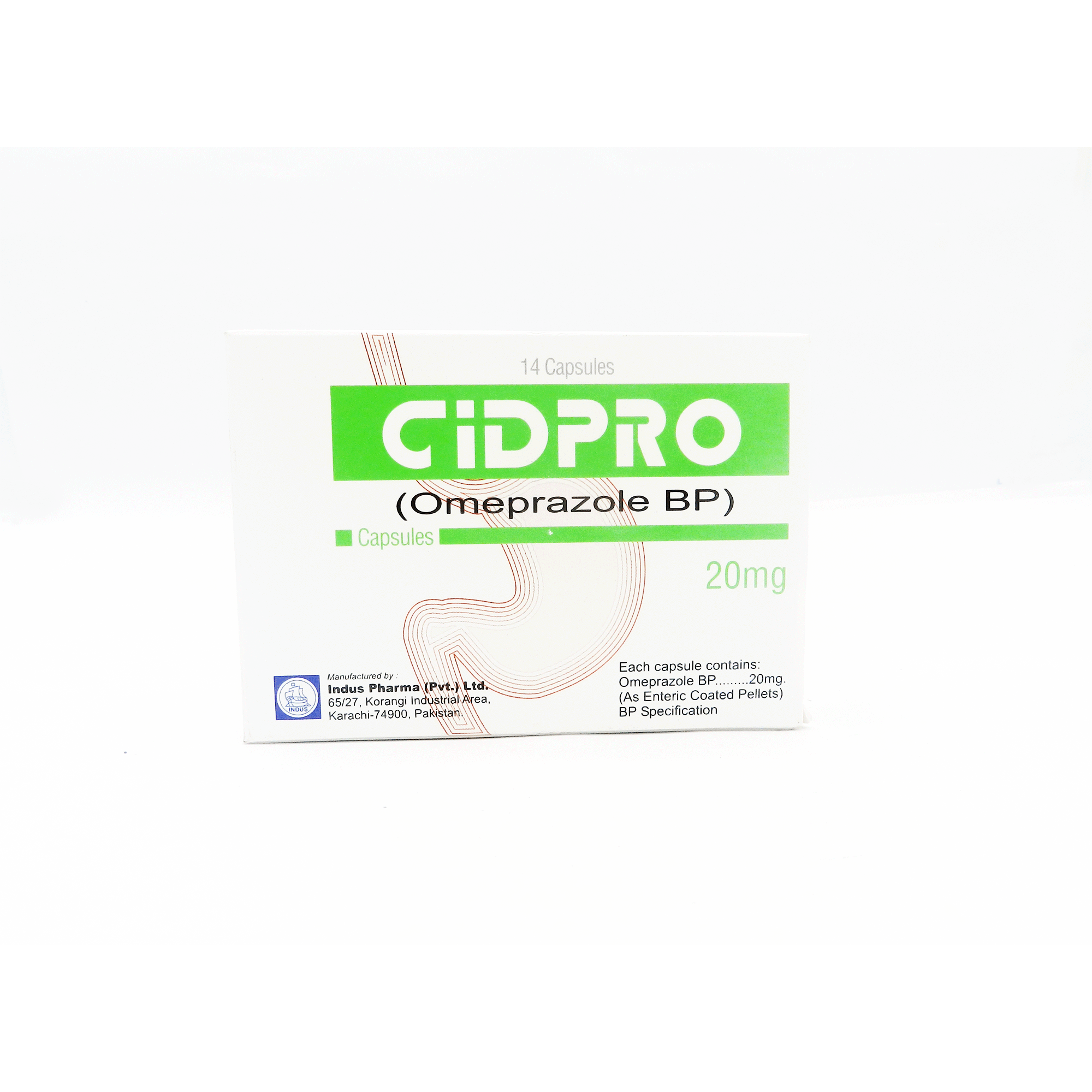 CIDPRO 20MG CAPS 14S