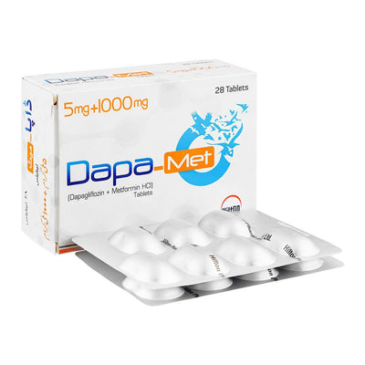 DAPA-MET 5MG+1000MG TAB 28S NEW PACK