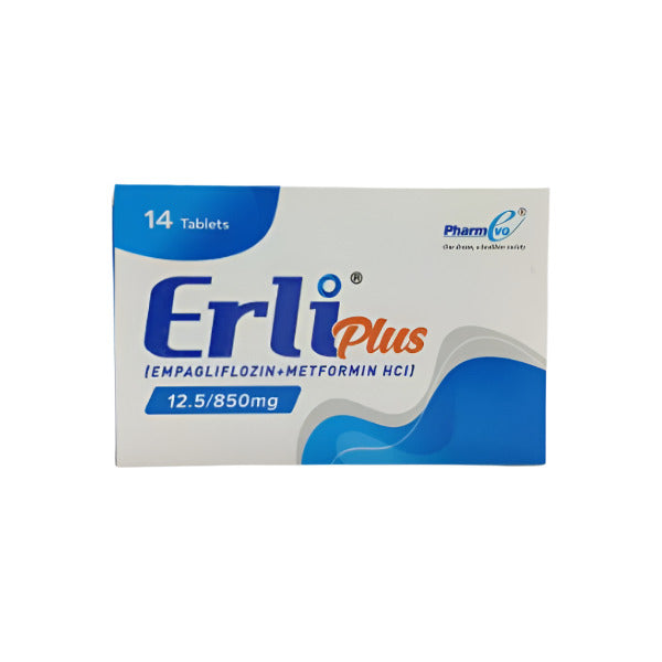 ERLI PLUS 12.5/850 MG TAB 14S