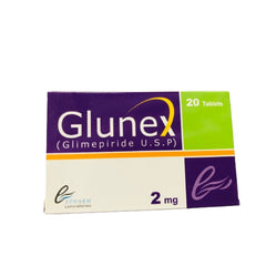 GLUNEX 2MG TAB 20S