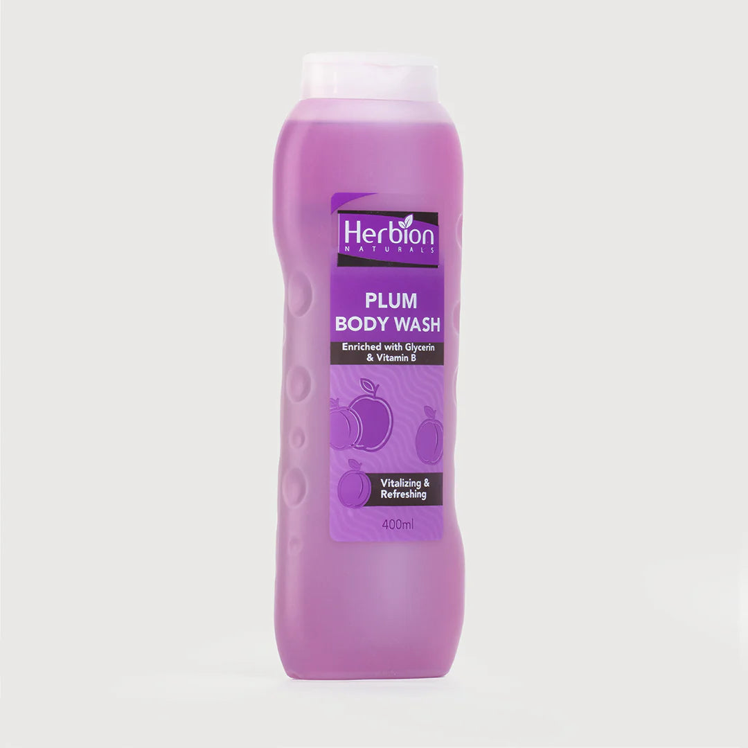 HERBION BODY WASH PLUM 400ML