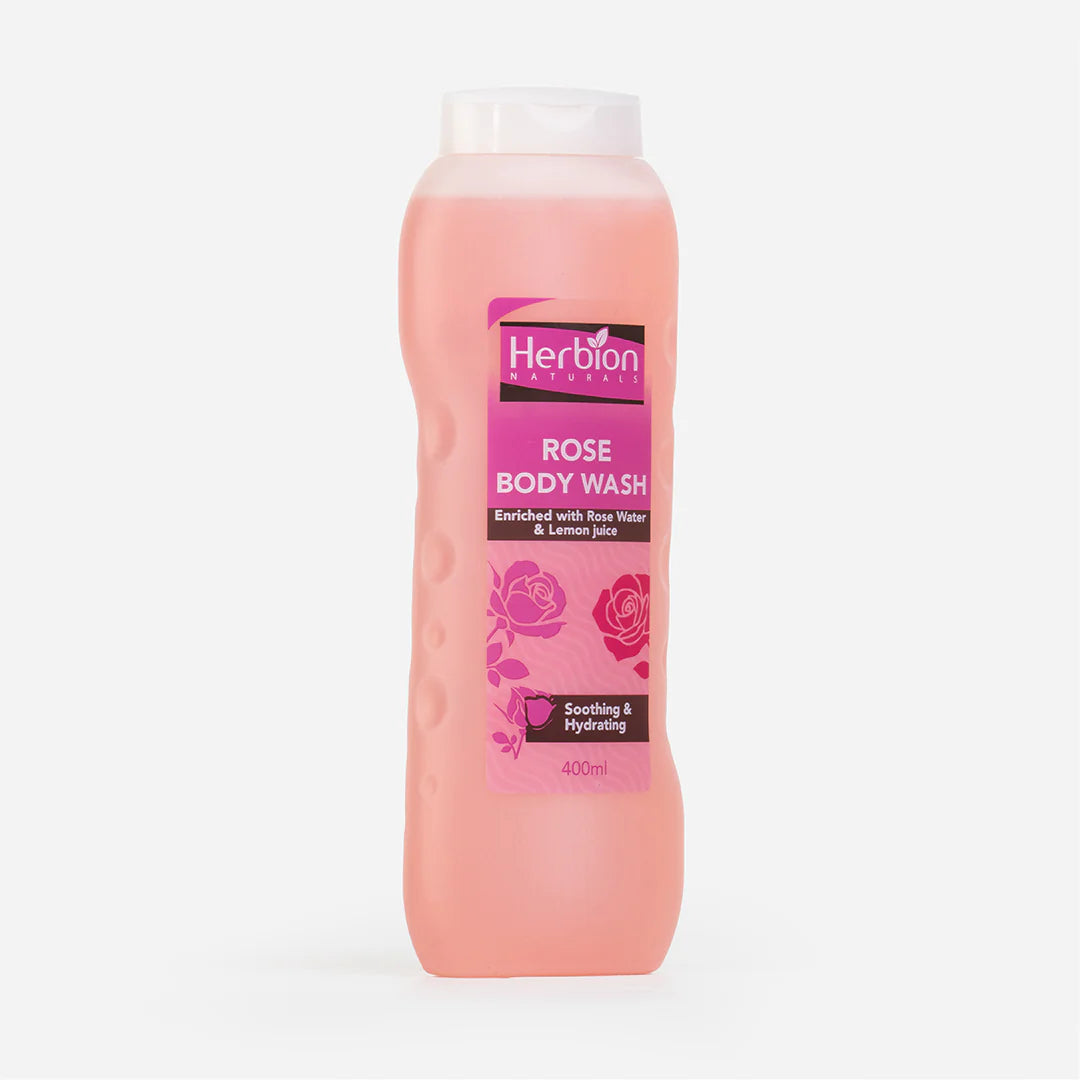 HERBION BODY WASH ROSE 400ML