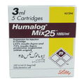 HUMALOG MIX 25 CARTRIDGE(3ML)