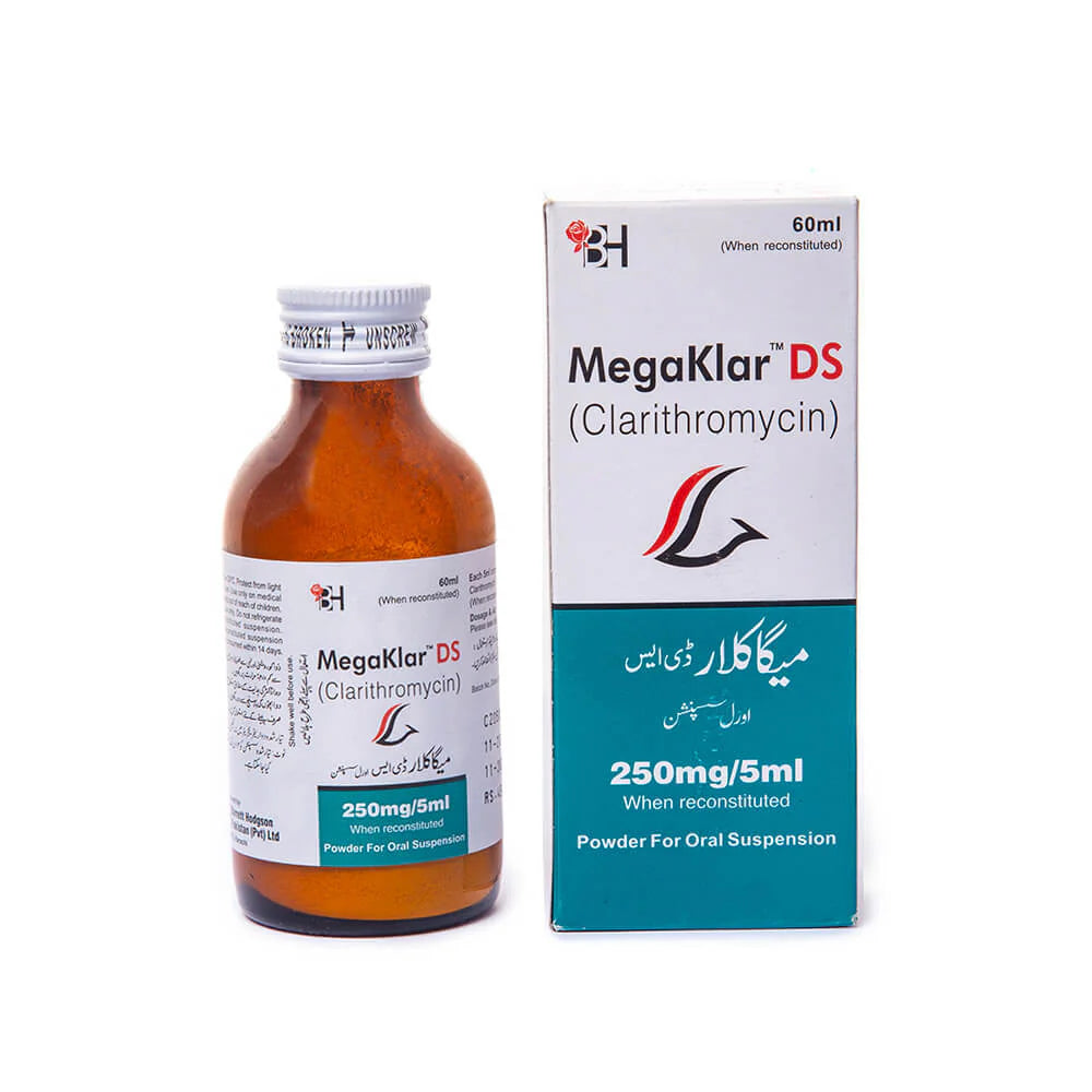 MEGAKLAR 250MG/5ML SUSPENSION