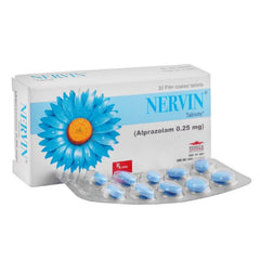 NERVIN 0.25 MG TAB 30S