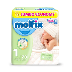 MOLFIX DIAPER 1 (78) NEW BORN
