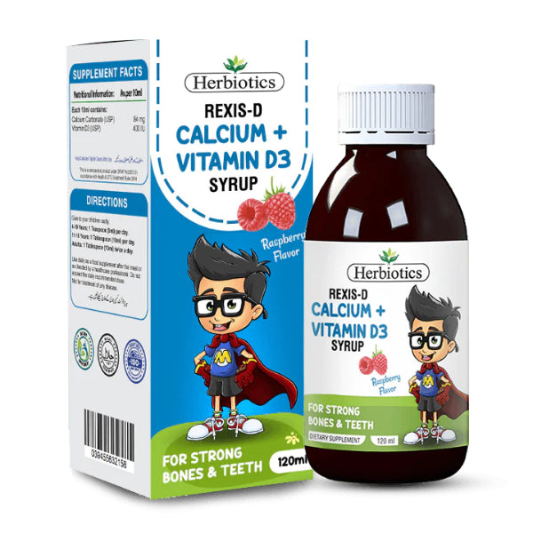 HB REXIS-D CALCIUM+VITAMIN D3 SYP – Dawa Healthcare