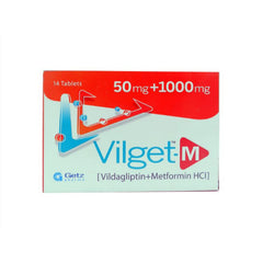 VILGET-M 50MG+1000MG TAB 28S