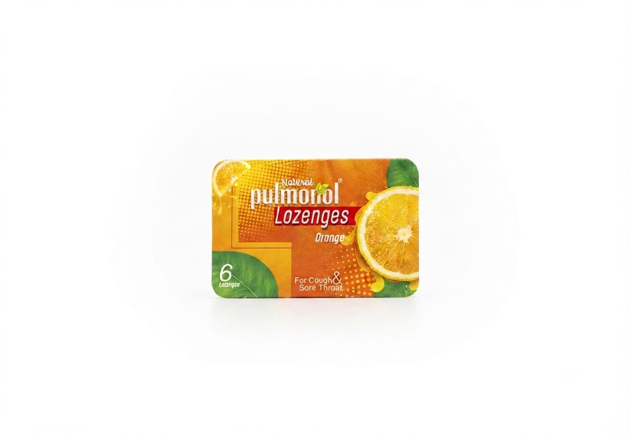 PULMOLOZ ORANGE LOZENGES 6S