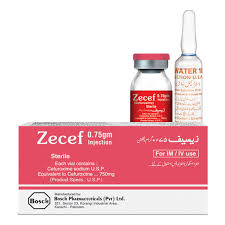 ZECEF 750MG INJ