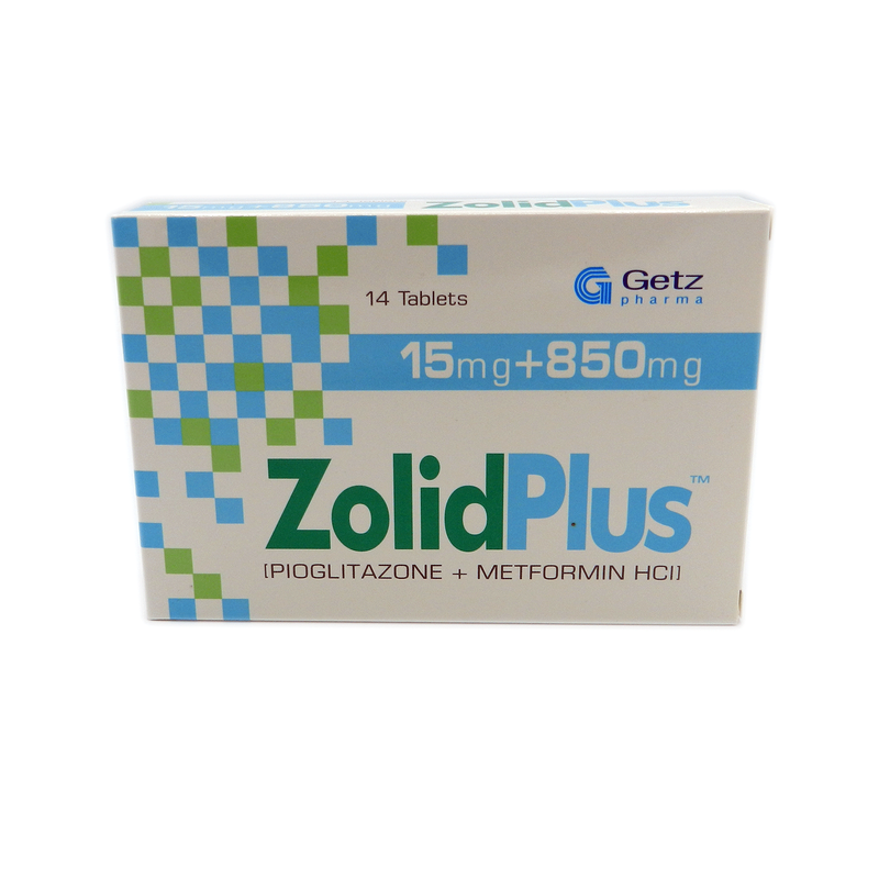 ZOLID PLUS 15MG+850MG TAB