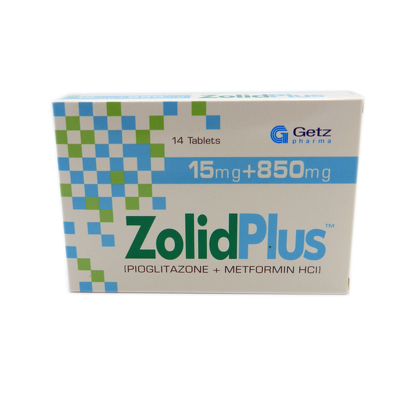 ZOLID PLUS 15MG+850MG TAB