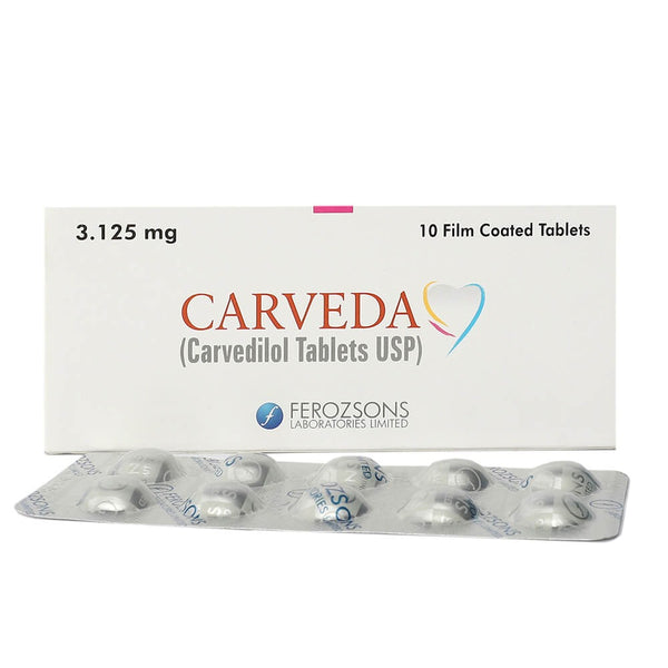 CARVEDA 3.125MG TAB