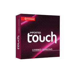TOUCH RIBBED CONDOMS 5S (PCK 0F 6)