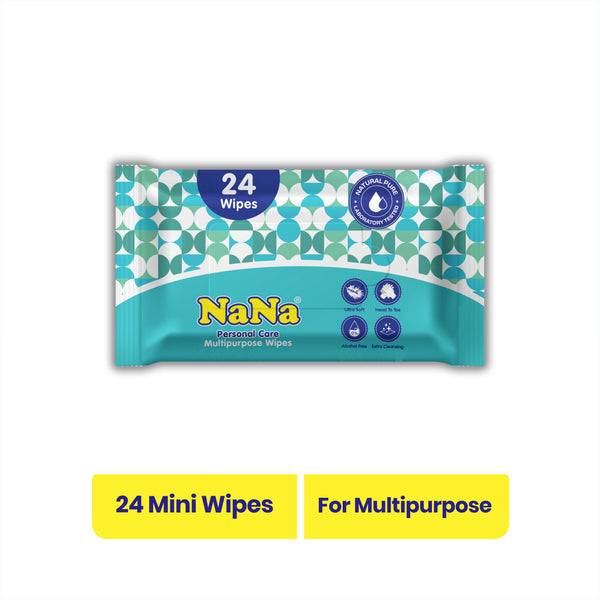 NANA SMARTY POCKET WIPES 24S