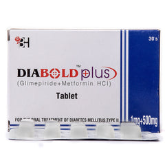DIABOLD PLUS 1MG+500MG TAB