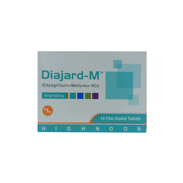 DIAJARD-M 5MG / 500MG TAB 14S