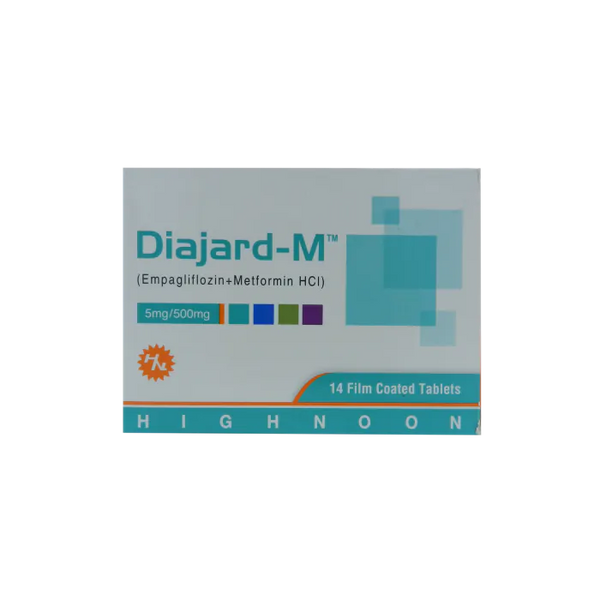 DIAJARD-M 5MG / 500MG TAB 14S