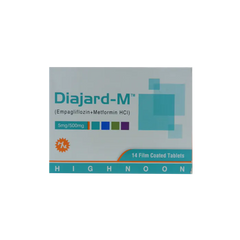 DIAJARD-M 5MG / 500MG TAB 14S
