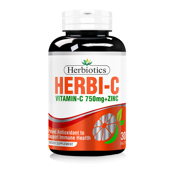 HB HERBI-C VIT C 750MG+ZINC TAB 30S