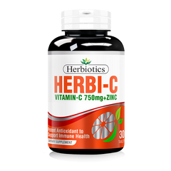 HB HERBI-C VIT C 750MG+ZINC TAB 30S