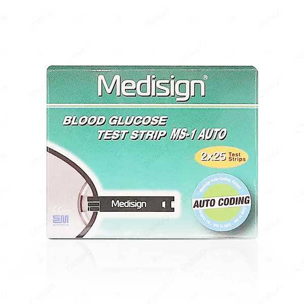 MEDISIGN SUGAR STRIPS 50S