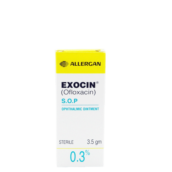 EXOCIN 0.3% EYE OINT 3.5GM